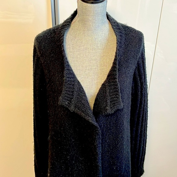 RUBY MOON Open Long Cardigan Wool Blend, Size L - Picture 2 of 9